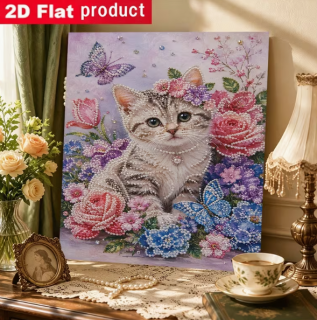 Diamond Painting Perlen Katze